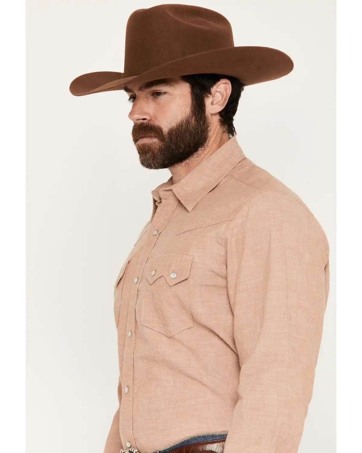 Wrangler X Cody Johnson Men's Solid Long Sleeve Pearl Snap Western Shirt