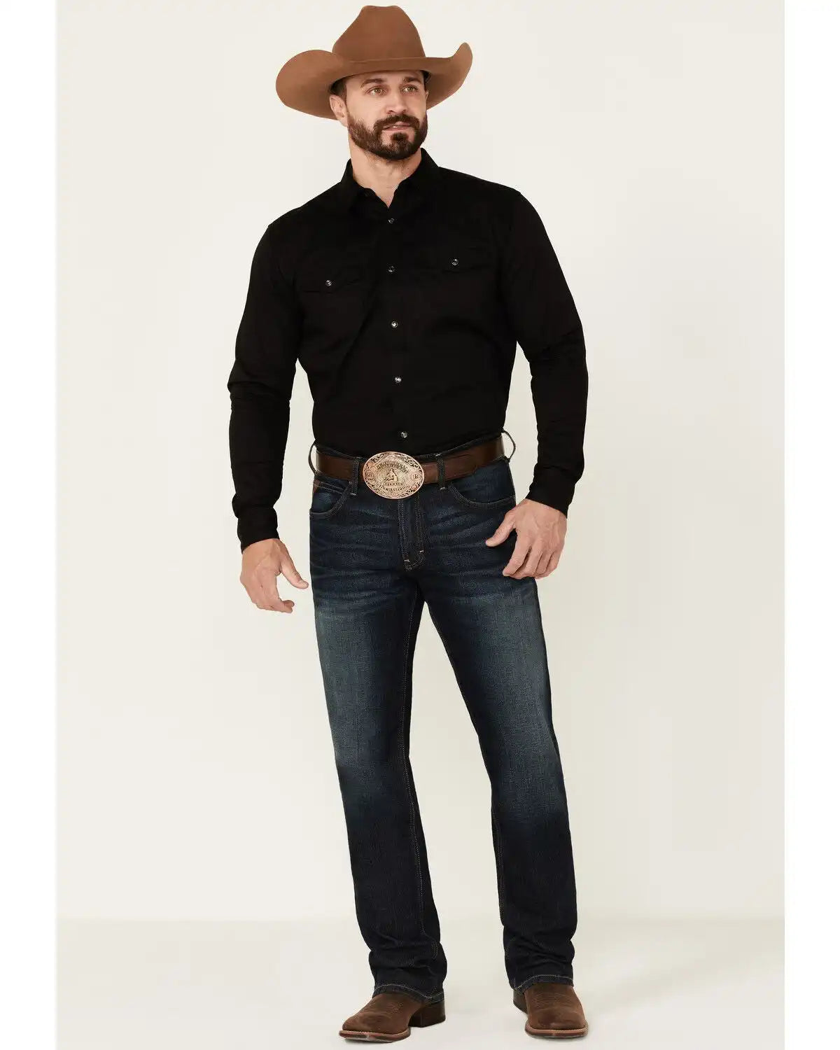 Cody James Men's Solid Treadstone Long Sleeve Pearl Snap Western Shirt - Tall