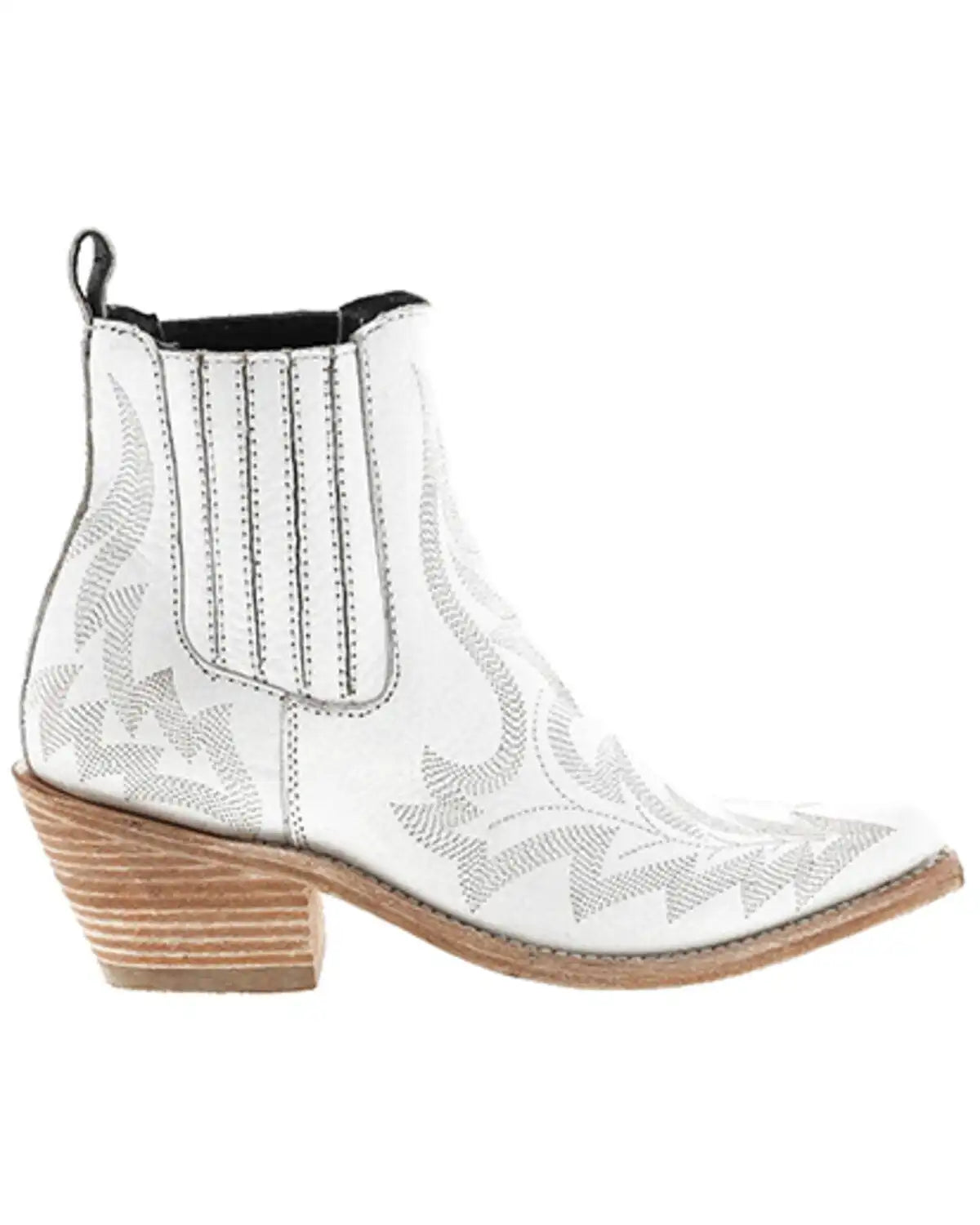 Liberty Black Women's Simone Classic Embroidered Booties - Snip Toe