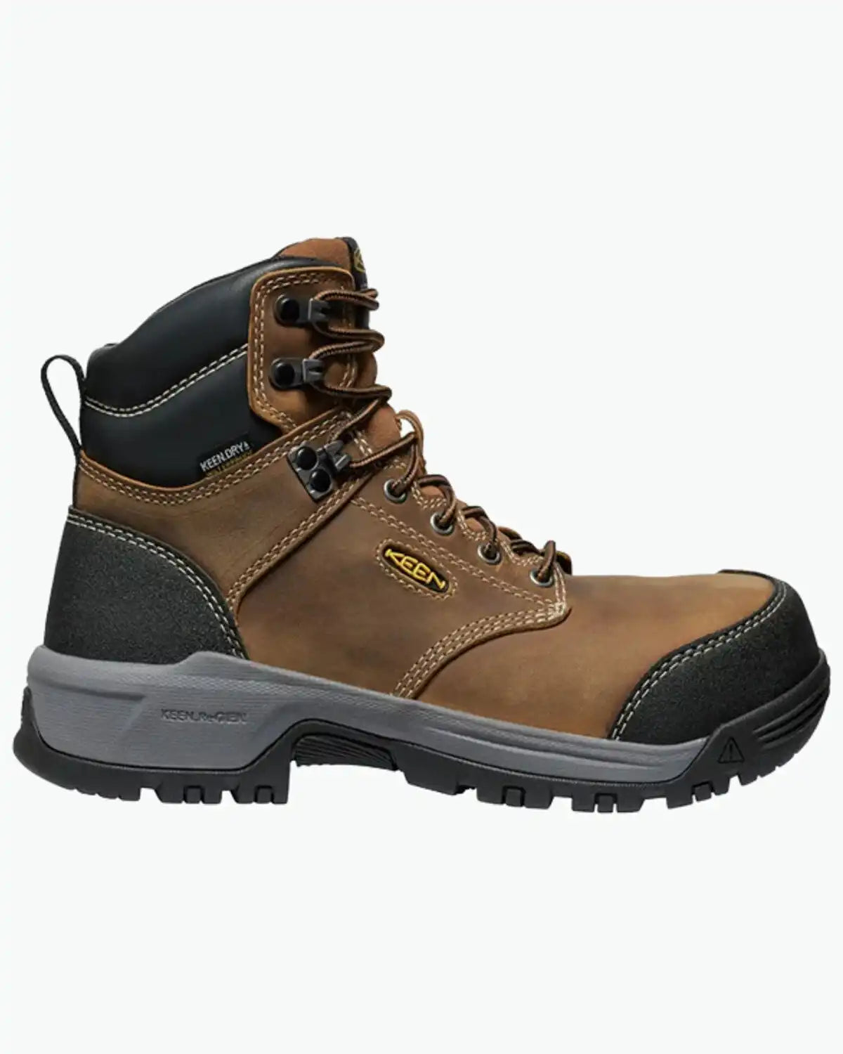 Keen Women's Evanston 6" Waterproof Work Boots - Carbon Toe