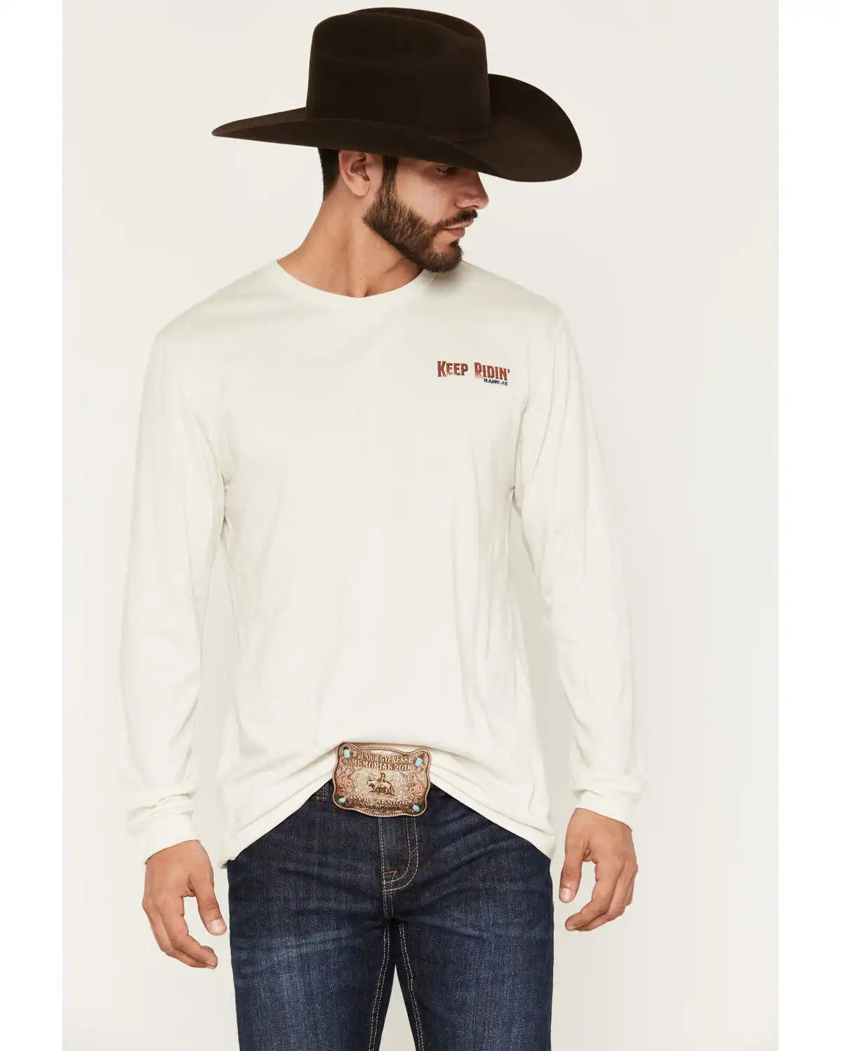 RANK 45® Men's Keep Ridin' Long Sleeve Graphic T-Shirt