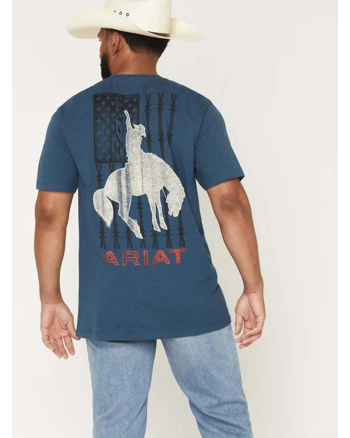 Ariat Men's Flag Bronco Short Sleeve Graphic T-Shirt
