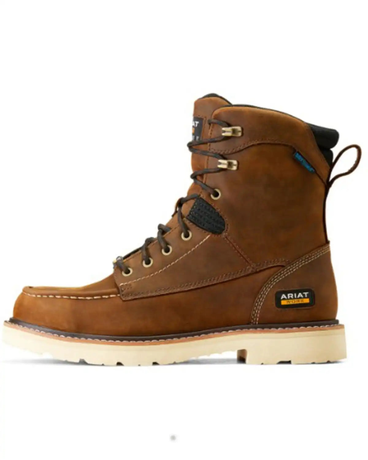 Ariat Men's Rebar Lift 8" Waterproof Lace-Up Work Boots - Moc Toe