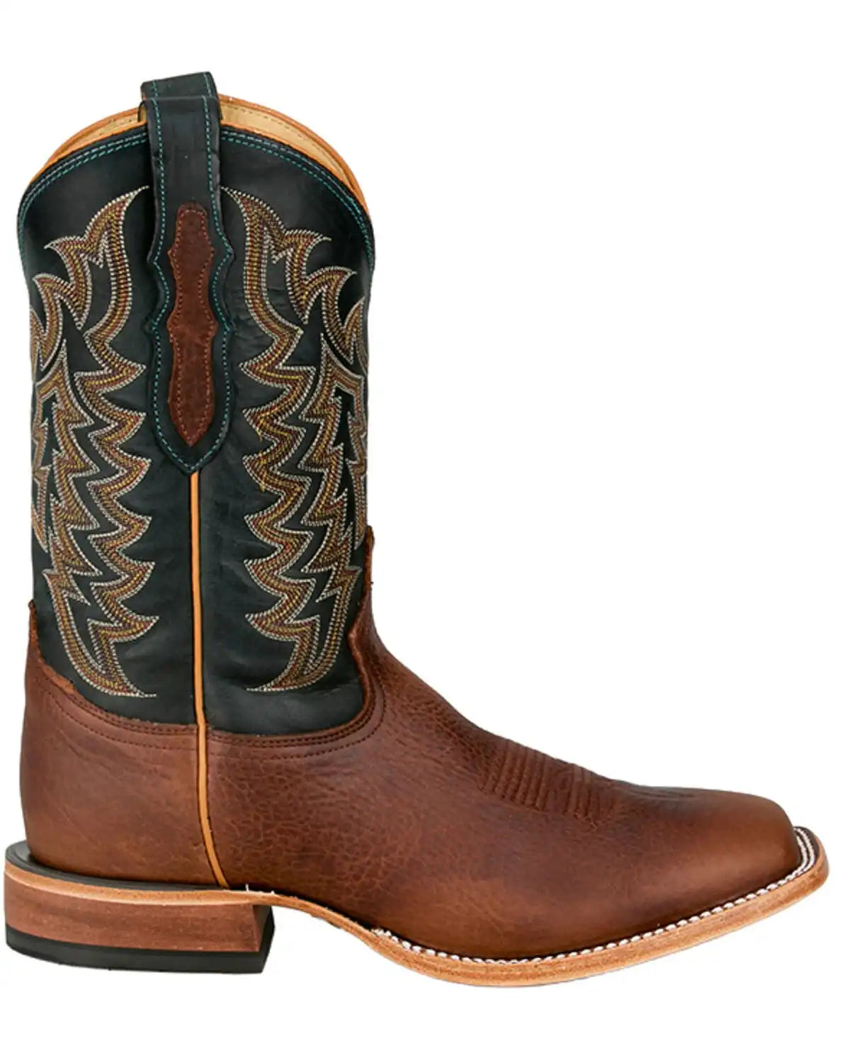 Tony Lama Men's Alfredo Exotic Bison Western Boots - Broad Square Toe