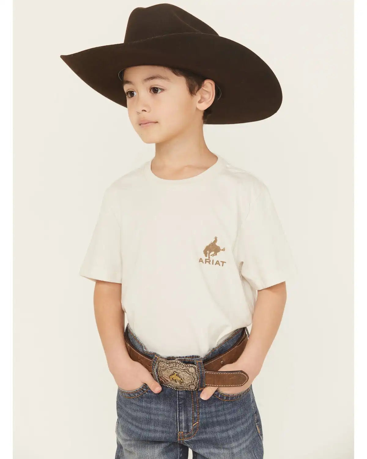 Ariat Boys' Bronco Flag Short Sleeve Graphic T-Shirt
