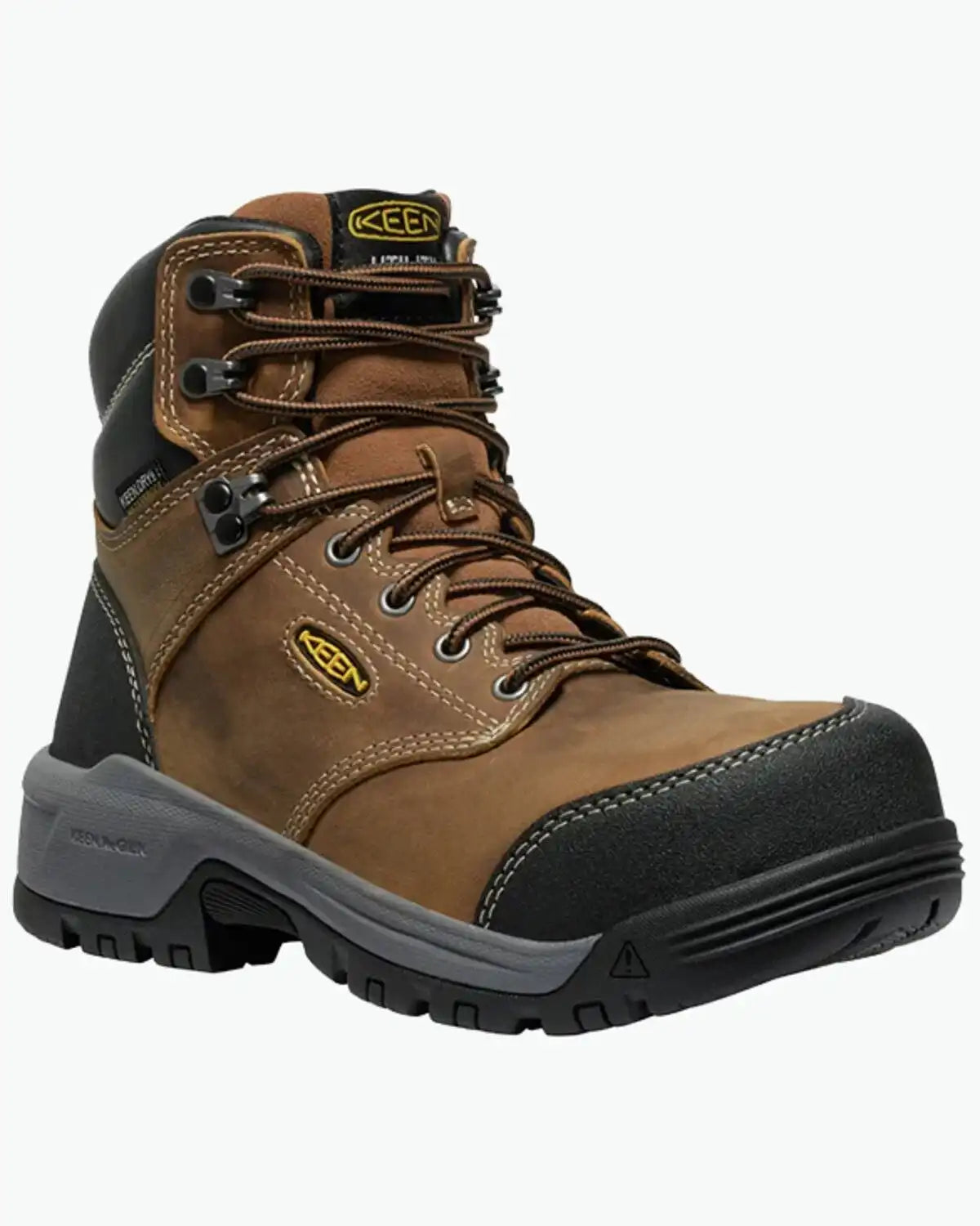 Keen Women's Evanston 6" Waterproof Work Boots - Carbon Toe