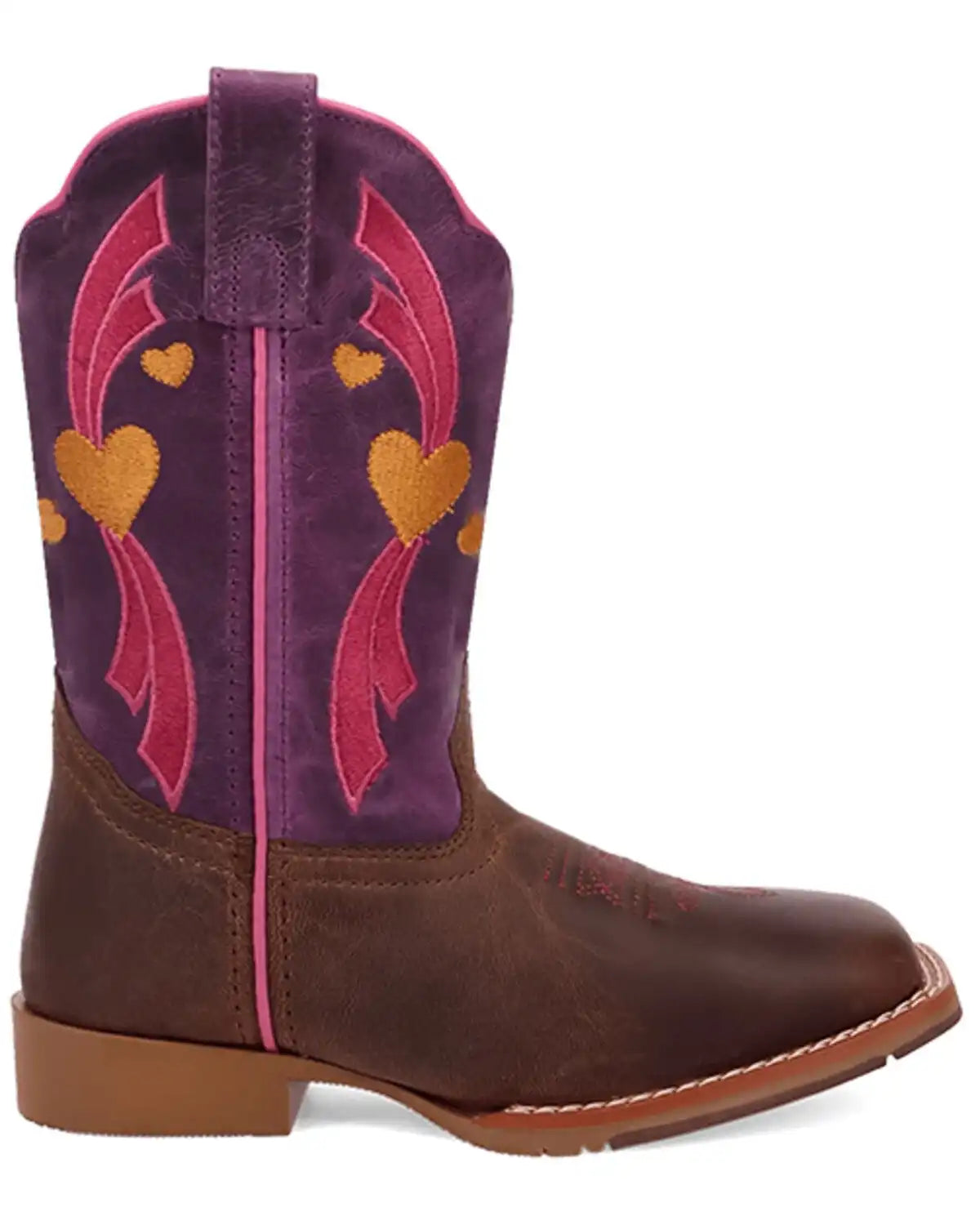 Dan Post Girls' Lottie Western Boots - Broad Square Toe
