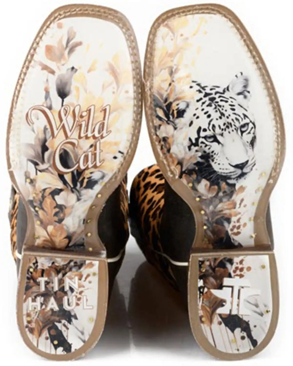 Tin Haul Women's Wild Cat Western Boots - Broad Square Toe