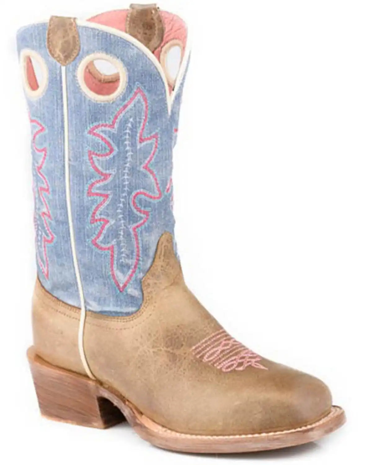 Roper Little Girls' Ride 'Em Cowgirl Western Boots - Square Toe