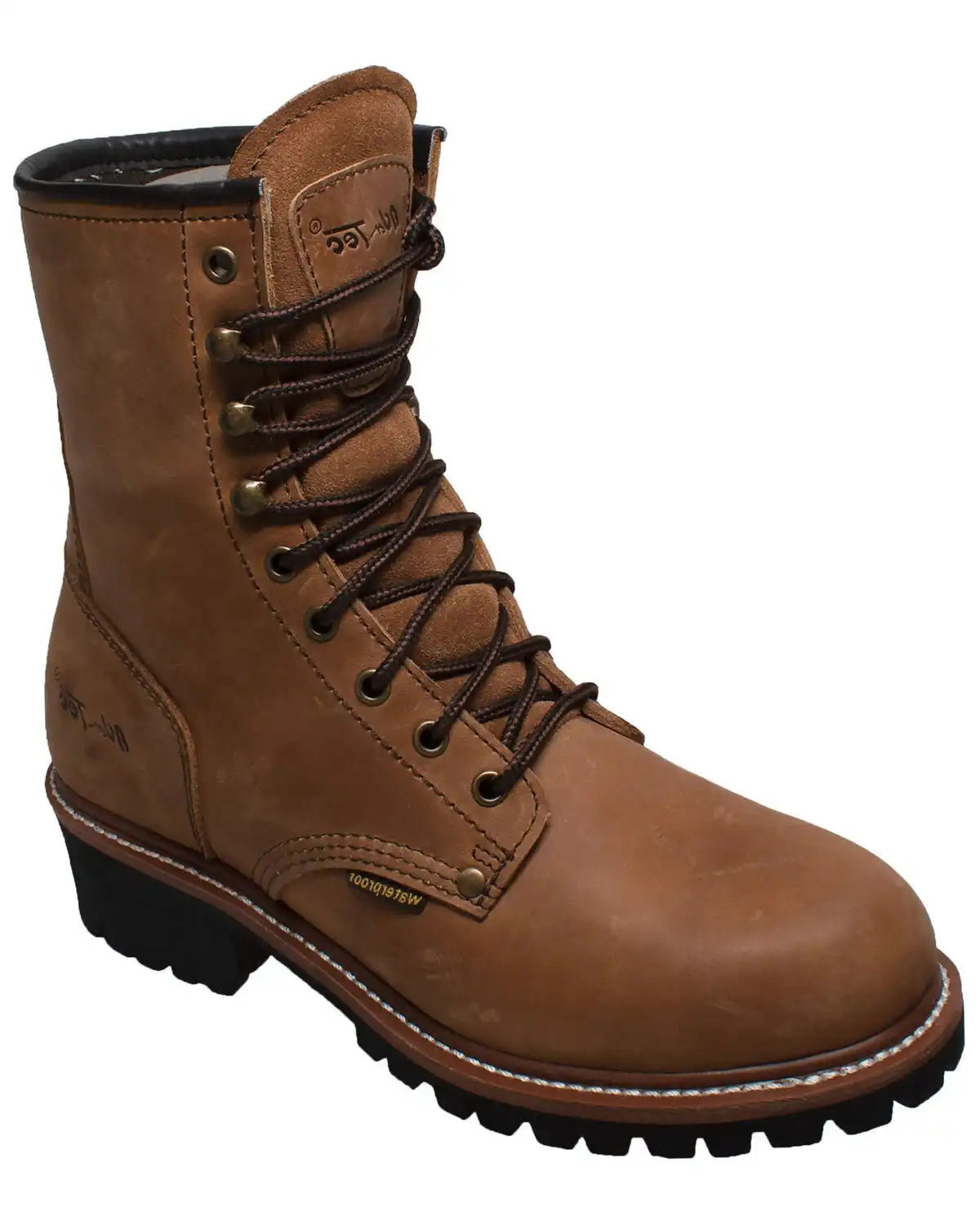 Ad Tec Men's 9" Waterproof Logger Work Boots - Soft Toe