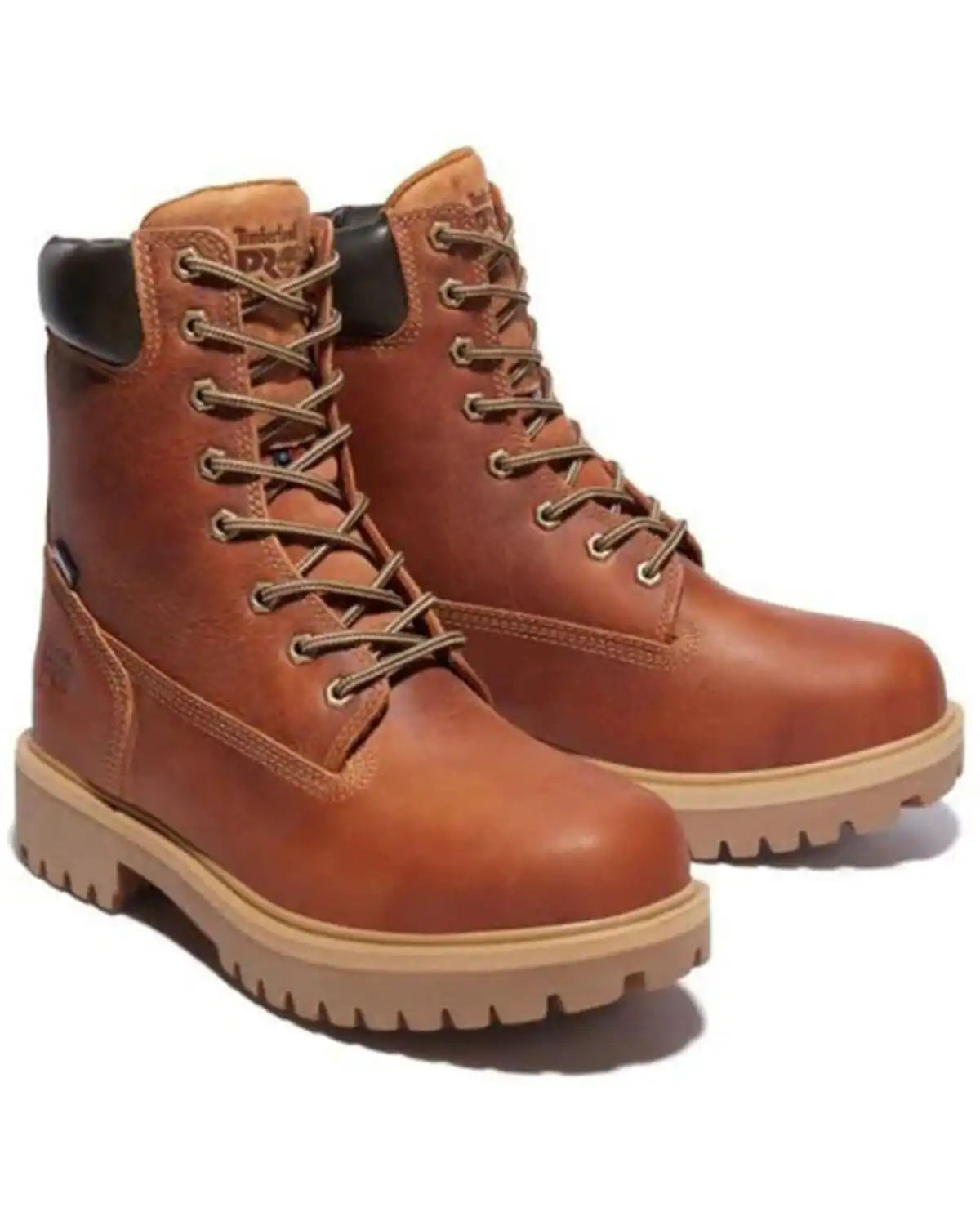 Timberland PRO Men's Direct Attach Marigold Nutbuck 8" Waterproof Work Boots - Soft Toe