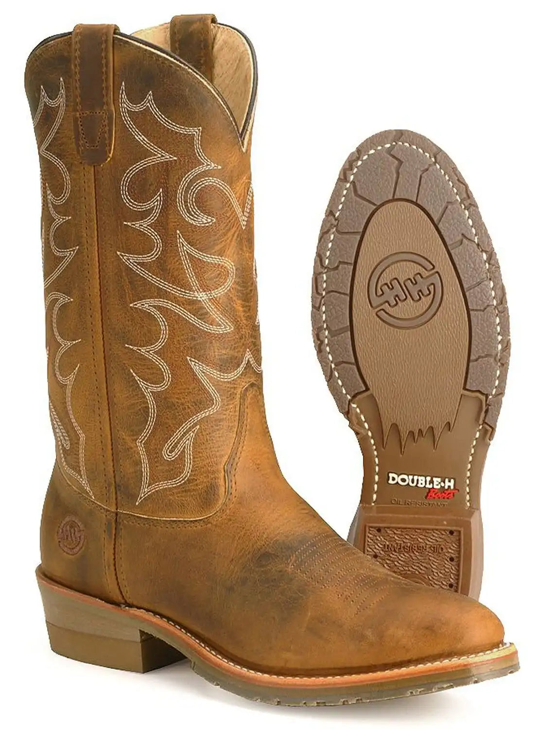 Double H Men's Gel Ice Work Boots - Steel Toe