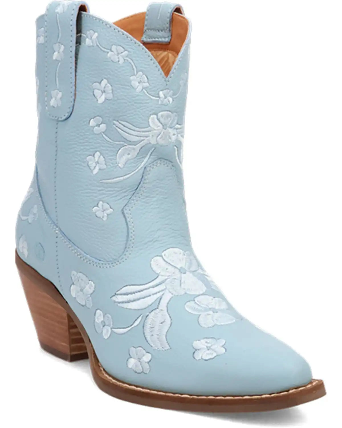 Dingo Women's Sweetheart Embroidered Booties - Round Toe