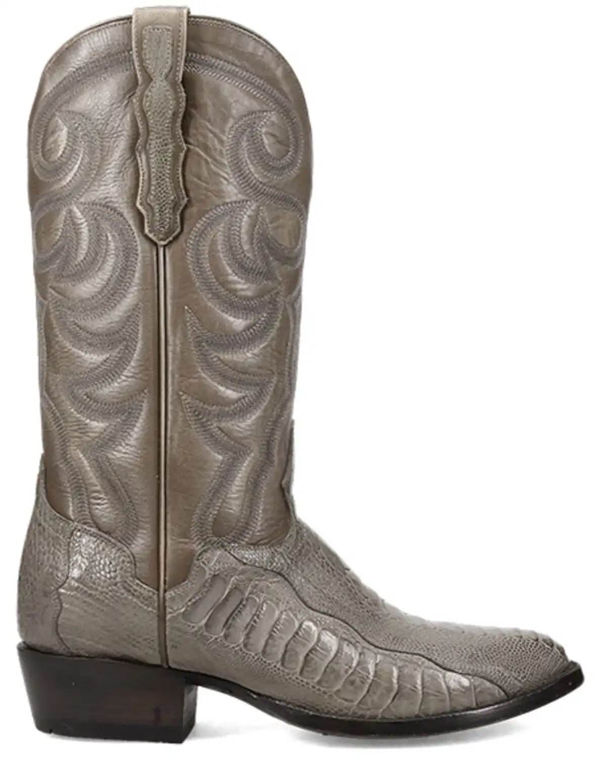 El Dorado Men's Exotic Ostrich Leg Tall Western Boots - Round Toe