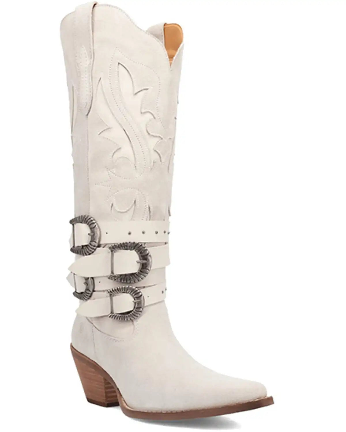 Dingo Women's Buck Wild Suede Tall Western Boots - Round Toe