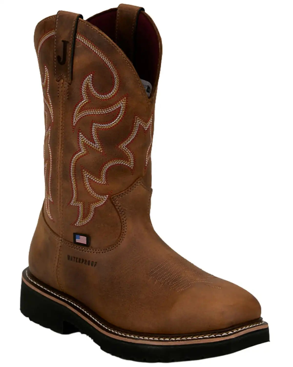 Justin Men's Homeland Waterproof Work Boots - Steel Toe