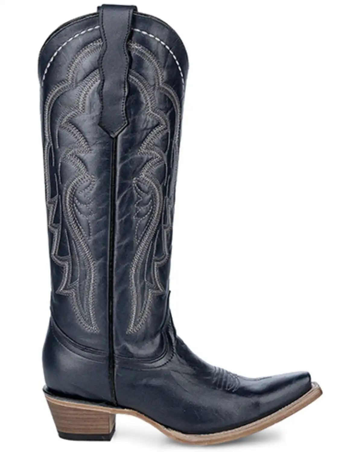 Circle G Women's Embroidered Tall Western Boots - Snip Toe