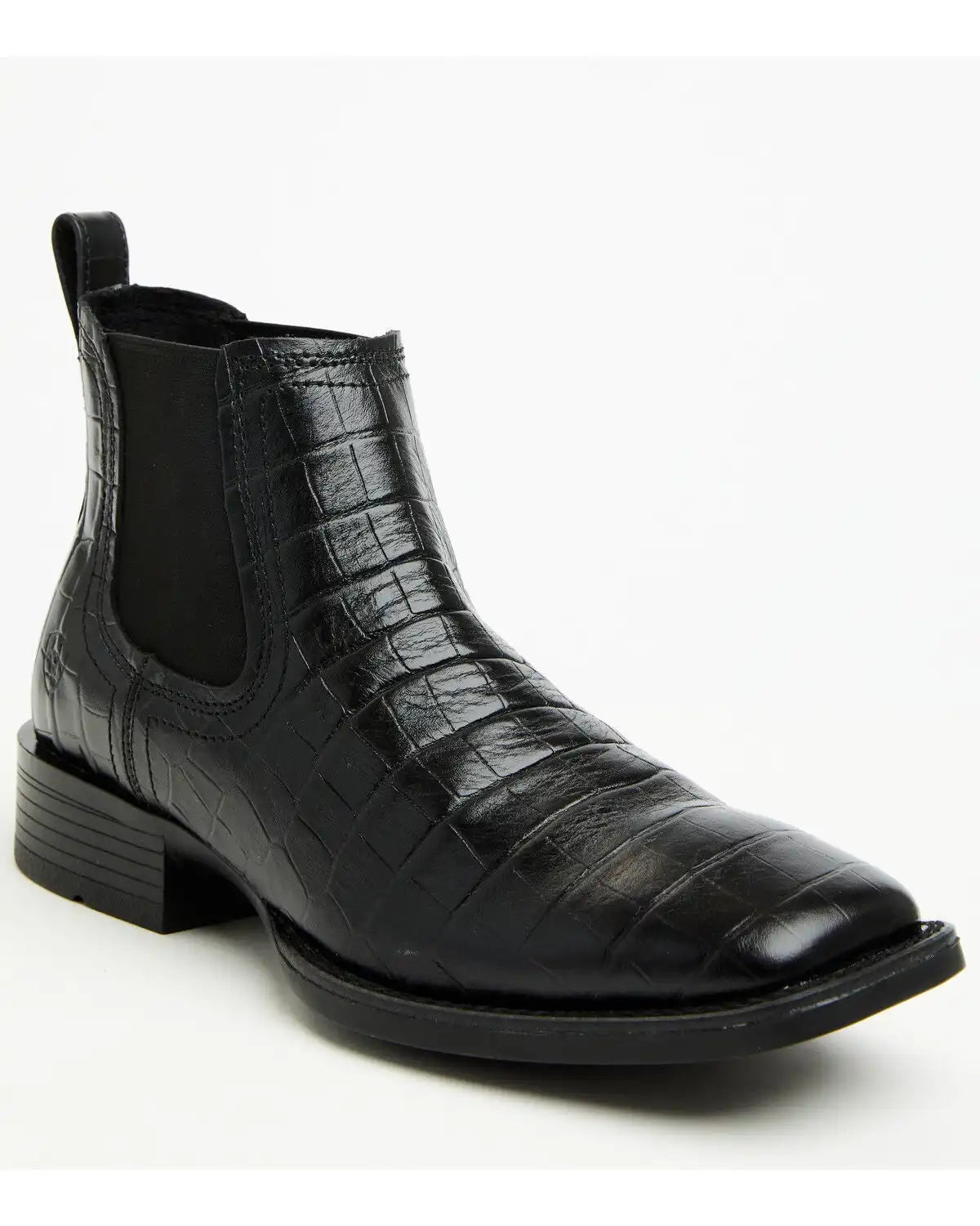 Ariat Men's Booker Crocodile Print Chelsea Boots - Broad Square Toe