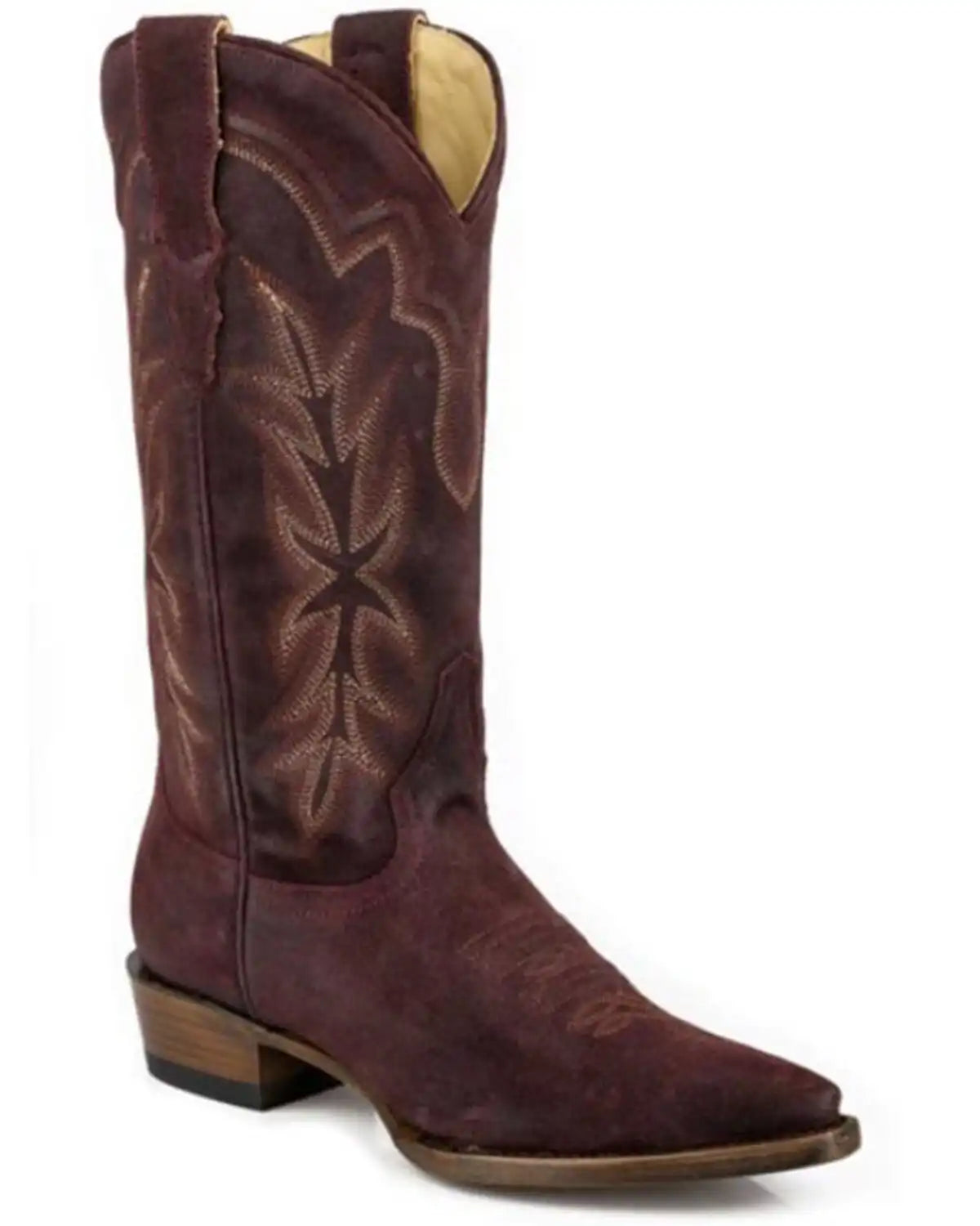 Stetson Women's Casey Suede Western Boots - Snip Toe