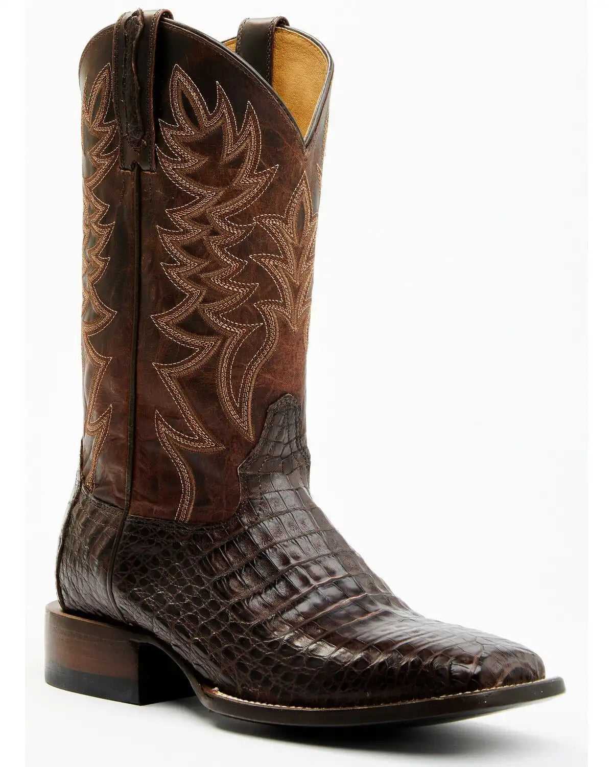 Cody James Men's Exotic Caiman Belly Western Boots - Broad Square Toe