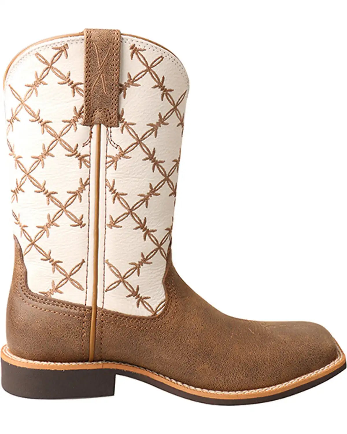 Twisted X Kid's Top Hand Western Boots - Square Toe