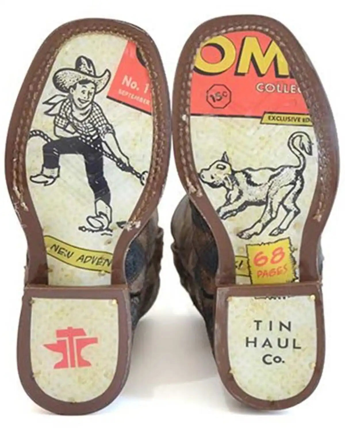 Tin Haul Boys' Triangulum Western Boots - Broad Square Toe