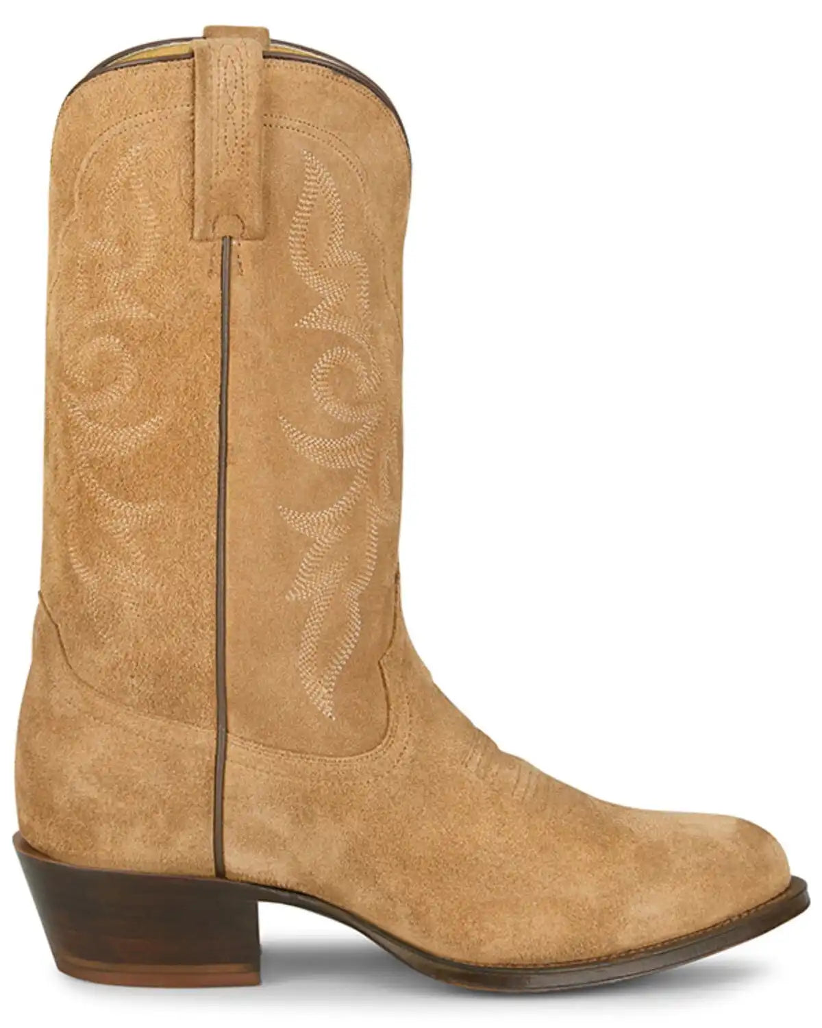 Tony Lama Men's Plano Suede Western Boots - Round Toe