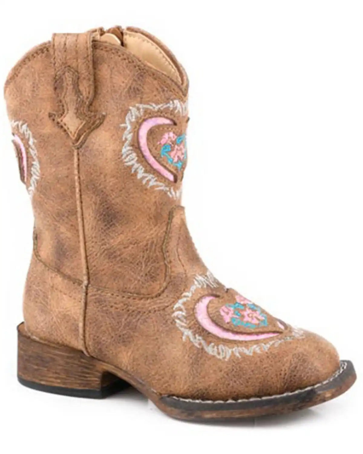 Roper Toddler Girls' Lydia Western Boots - Broad Square Toe