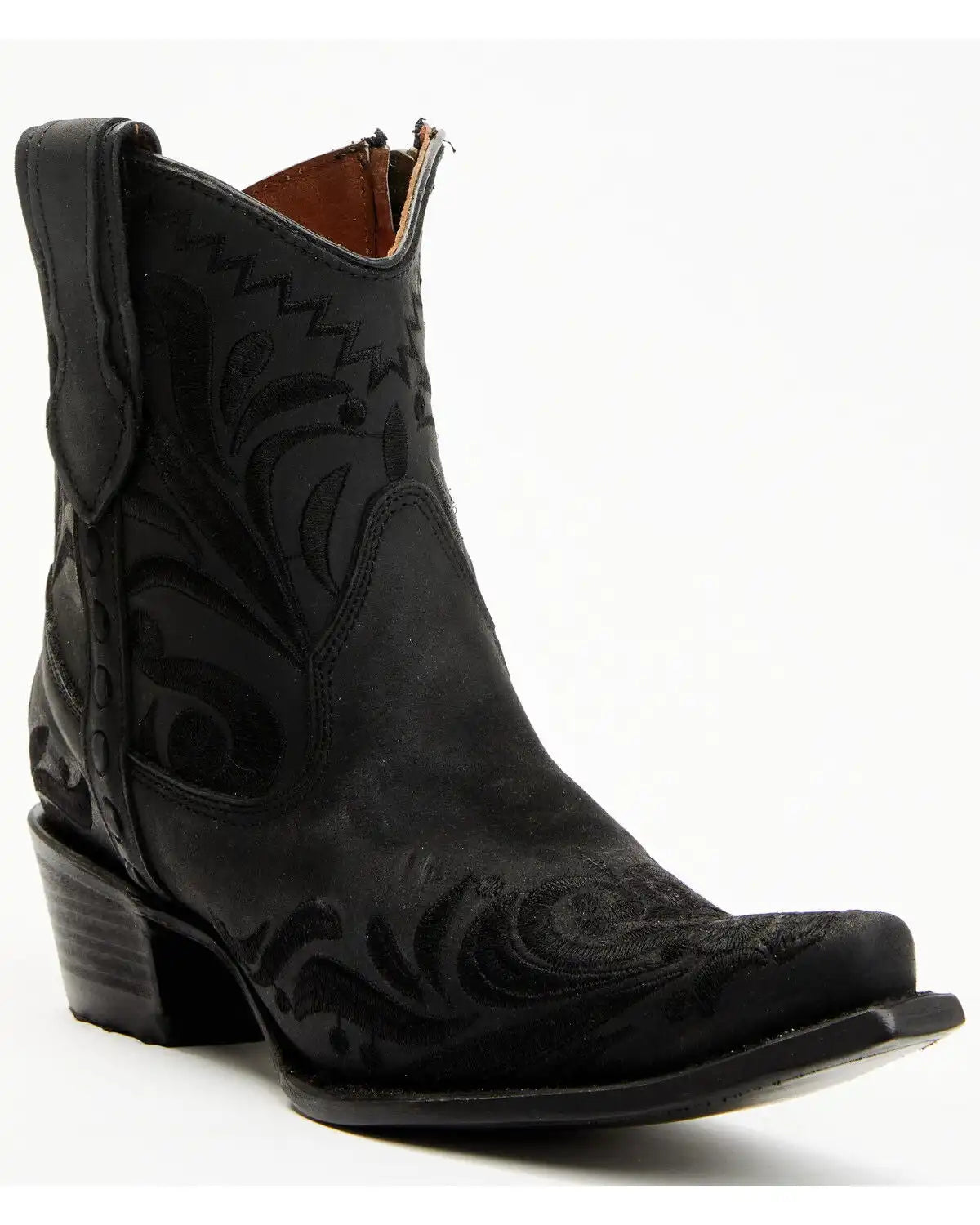 Circle G Women's Embroidered Booties - Snip Toe