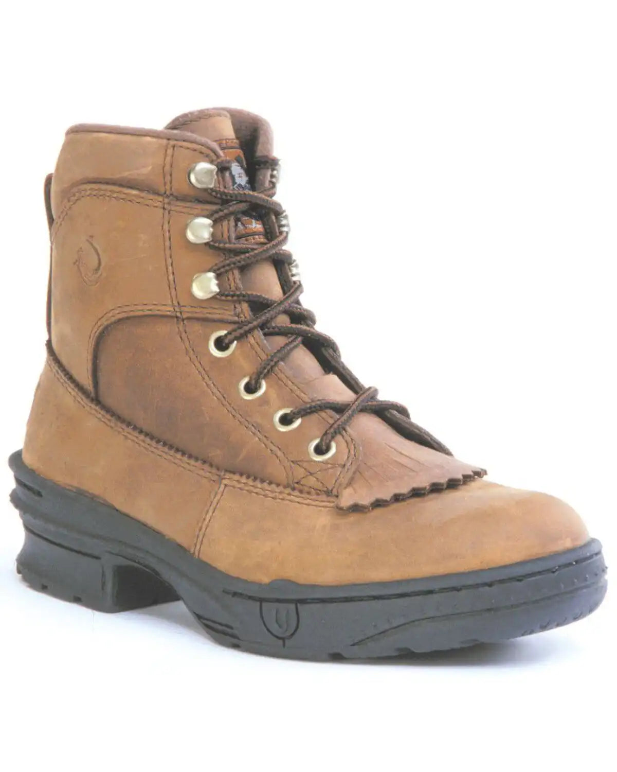 Roper Women's Crossrider Lace-Up HorseShoes - Round Toe