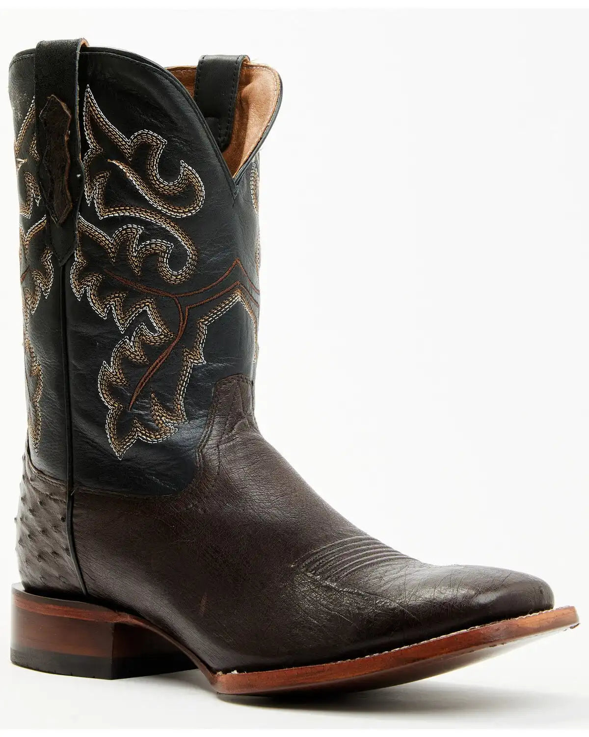 Cody James Men's Exotic Ostrich Western Boots - Broad Square Toe