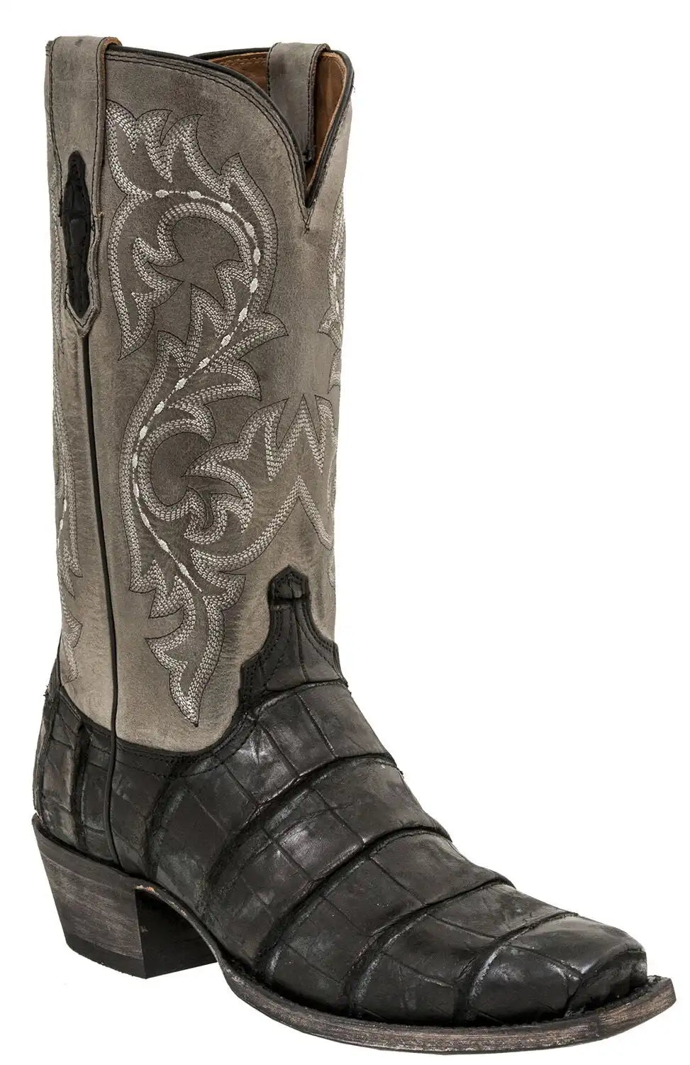 Lucchese Men's Handmade Burke Alligator Western Boots - Square Toe