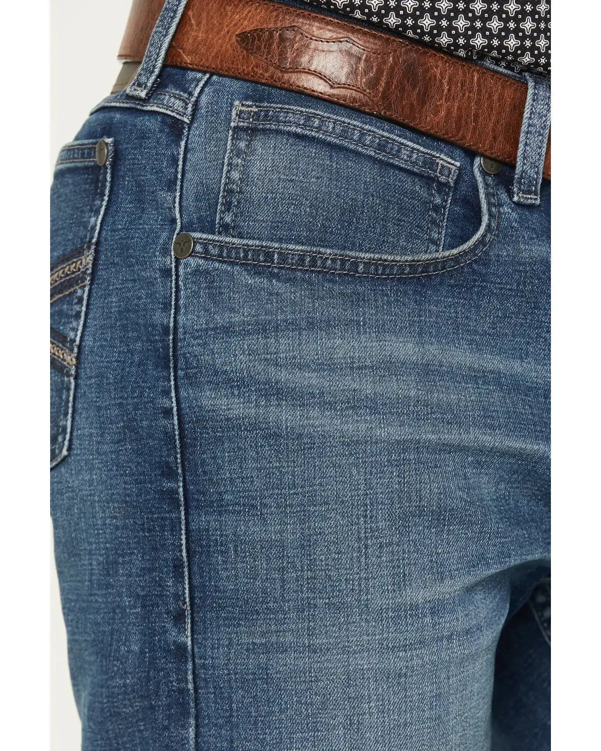 Wrangler 20X Men's 44MWX Hobson Medium Wash Slim Straight Stretch Denim Jeans