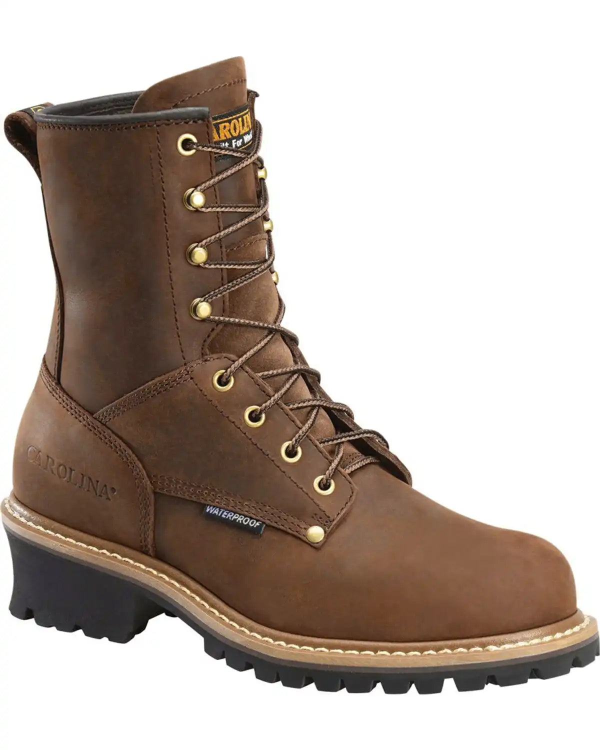 Carolina Men's 8" Waterproof Logger Boots - Soft Toe