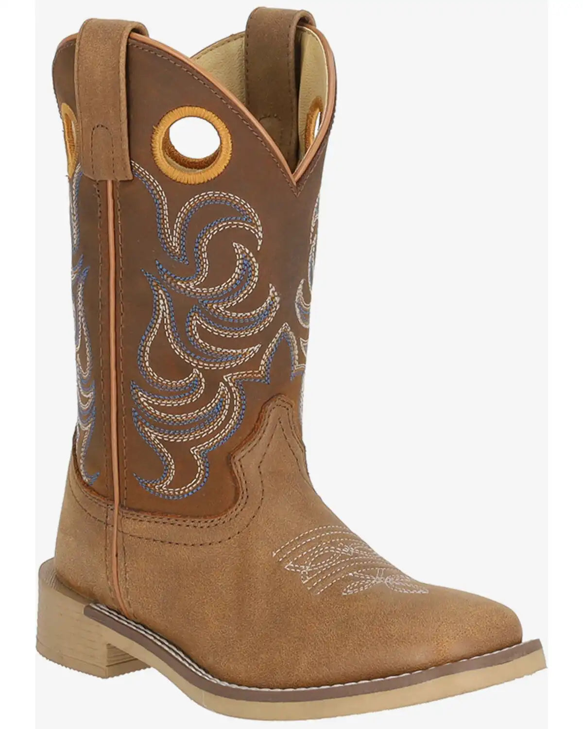 Smoky Mountain Little Boys' Owen Western Boots - Broad Square Toe