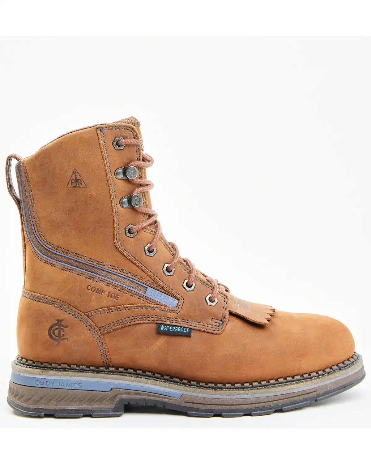 Cody James Men's 8" ASE7 Disruptor Lacer Waterproof Work Boots - Composite Toe