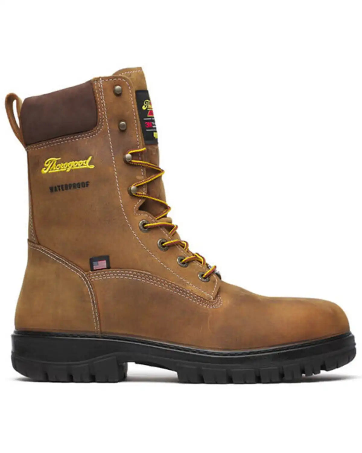 Thorogood Men's 8" USA Genesis Waterproof Insulated Work Boots - Nano Toe