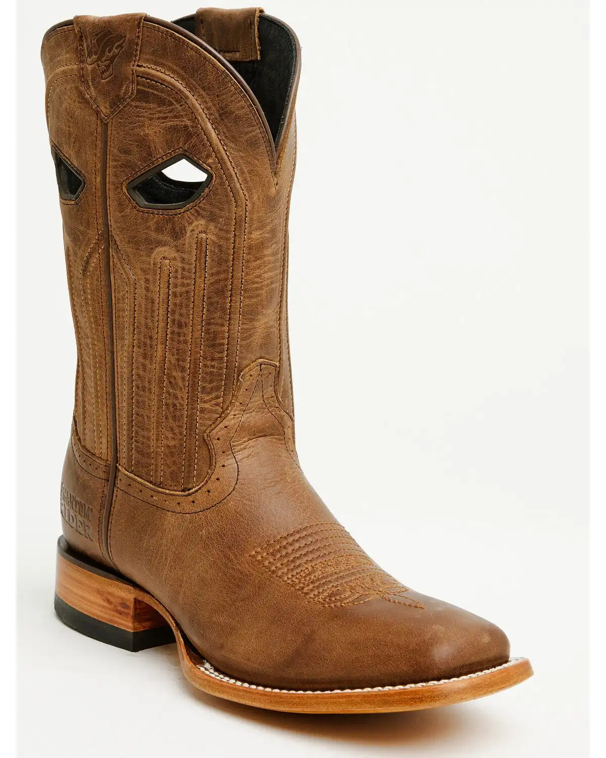 Phantom Rider Men's Roper Western Boots - Broad Square Toe