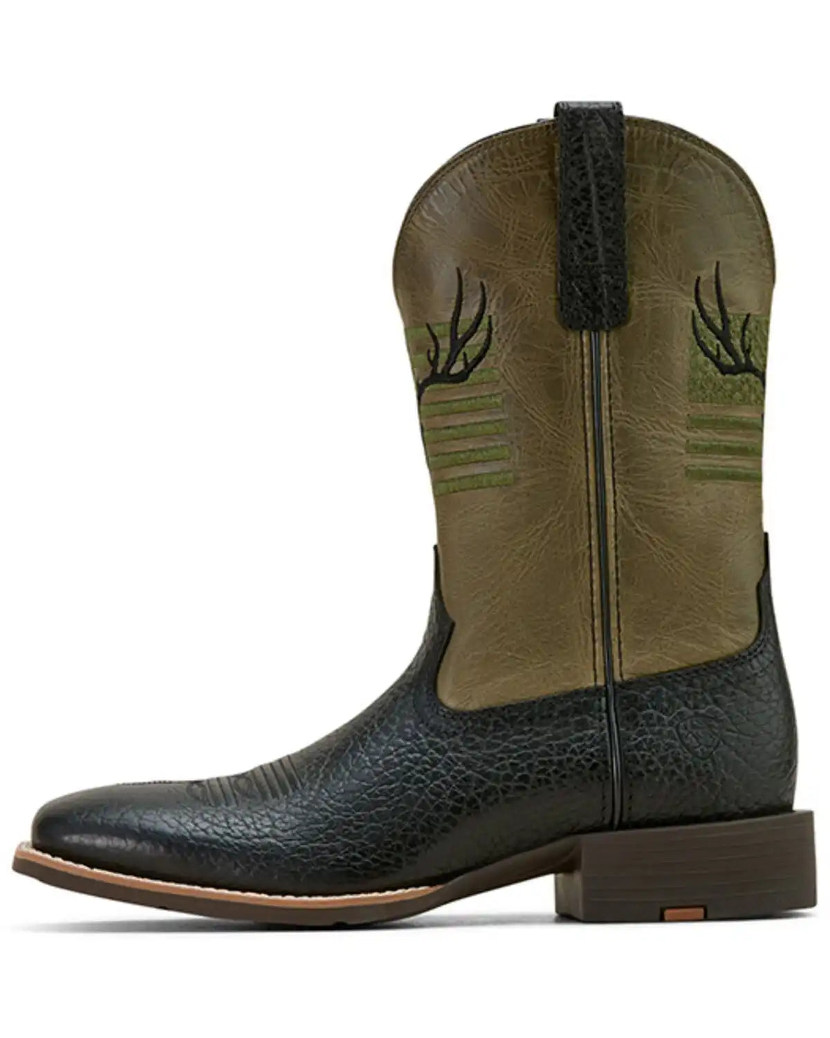 Ariat Men's Sport Antlers Western Boots - Broad Square Toe