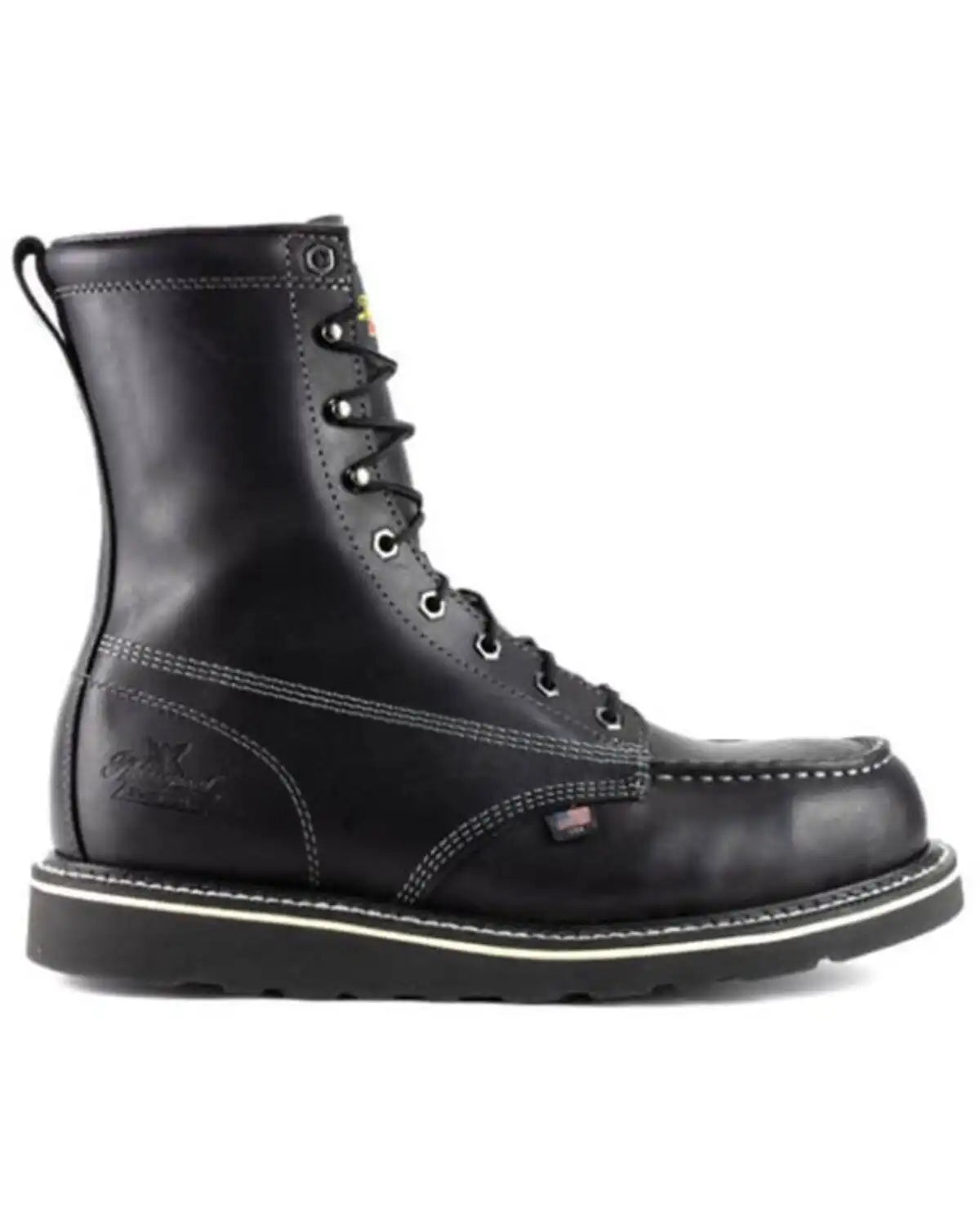 Thorogood Men's 8" USA Midnight Series Moc Work Boots - Steel Toe
