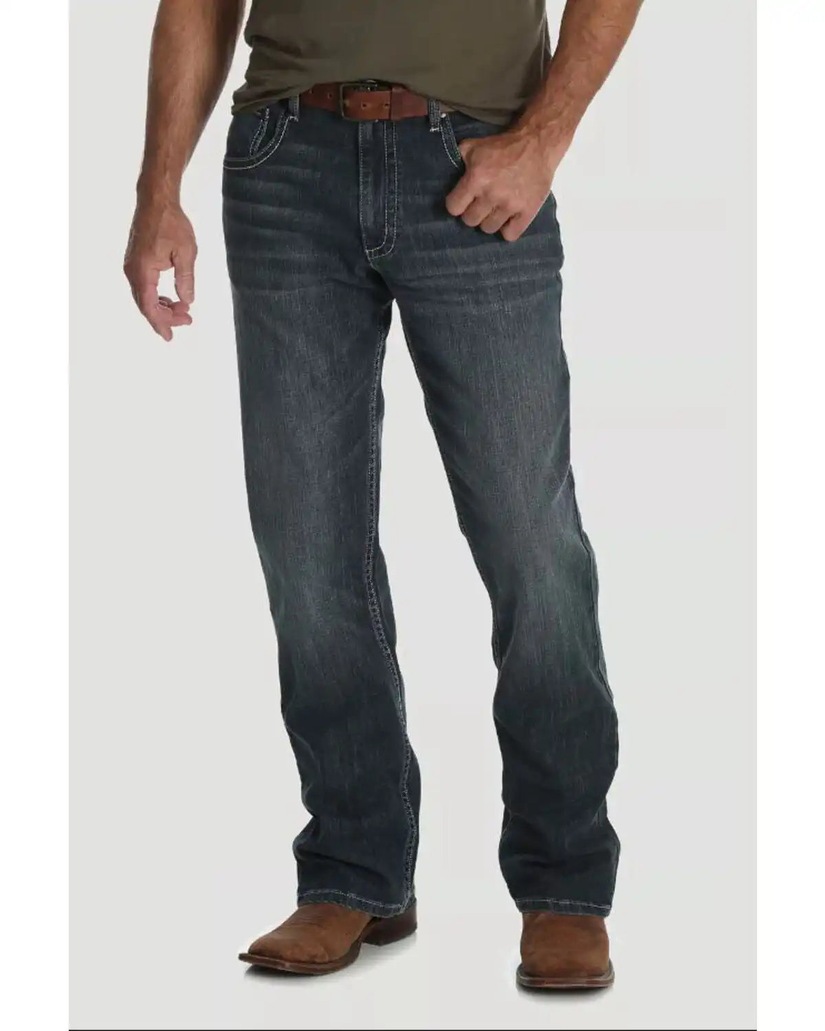 Wrangler 20X Men's No. 42 Glasgow Vintage Stretch Slim Bootcut Jeans