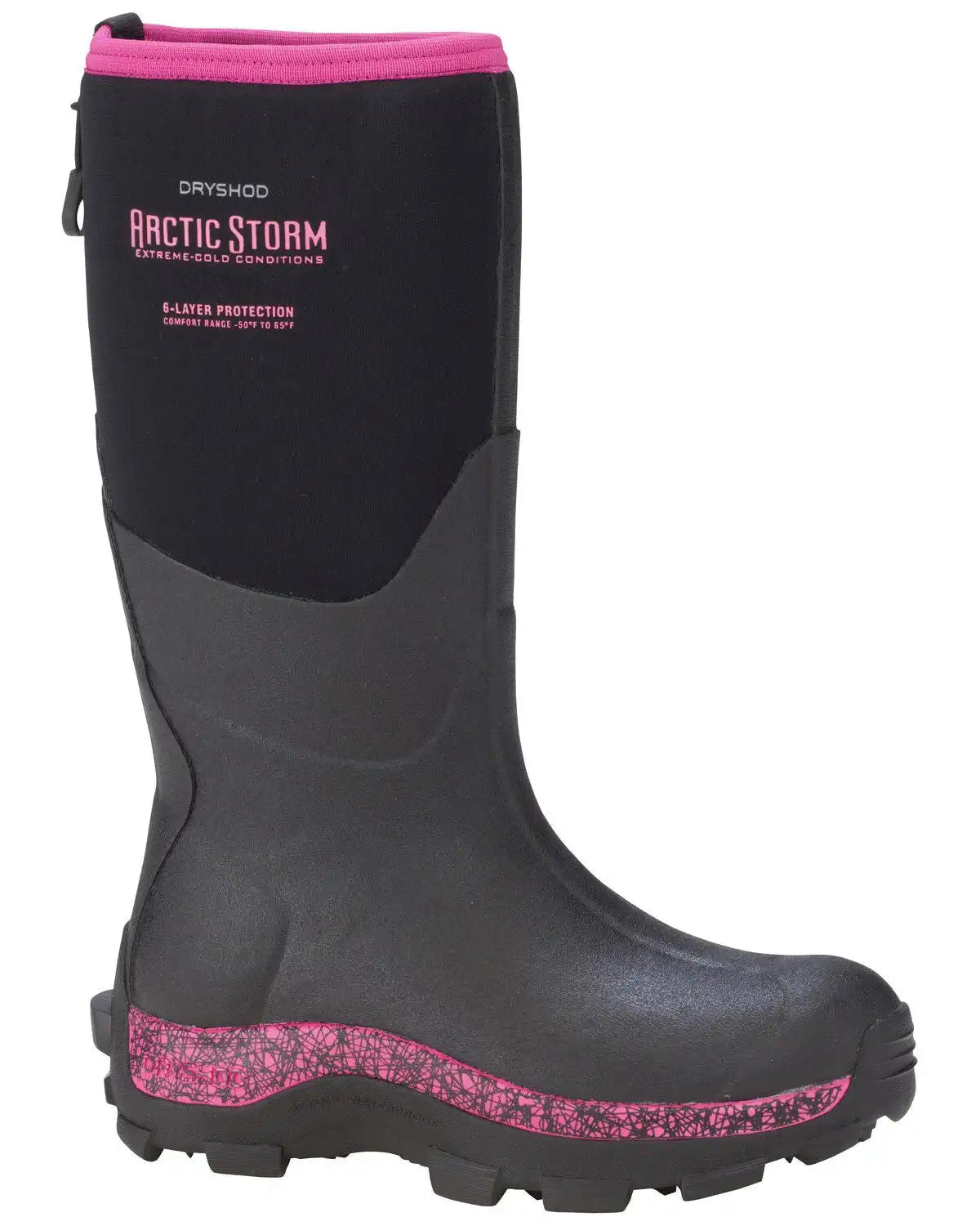 Dryshod Women's Pink Arctic Storm Winter Work Boots