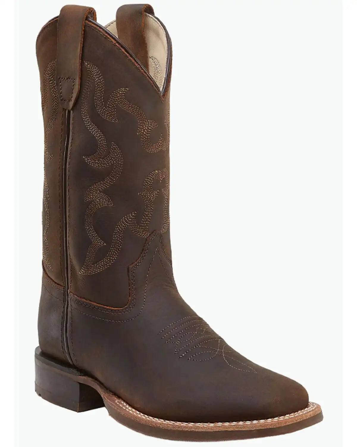 Old West Little Boys' Western Boots - Broad Square toe