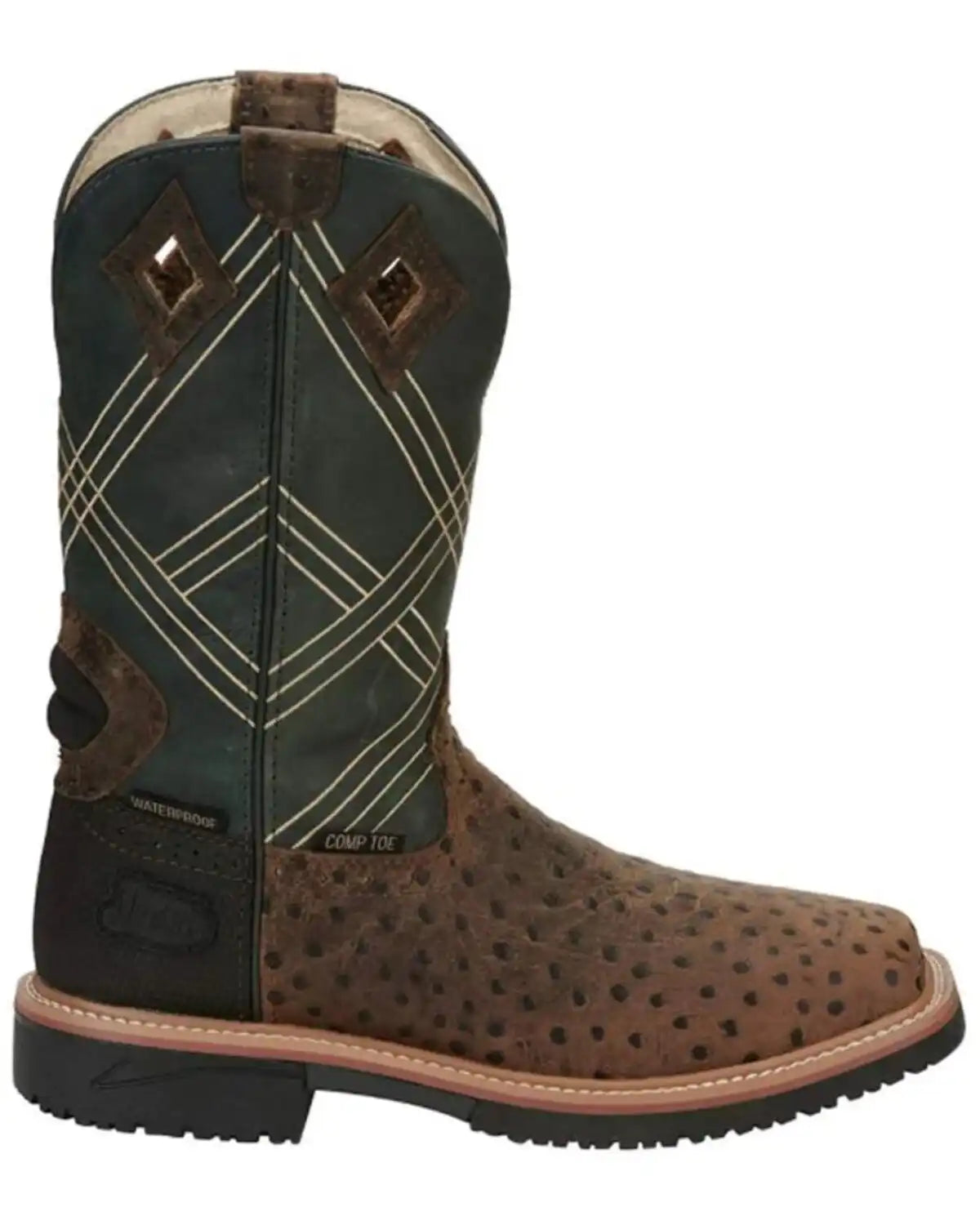 Justin Men's Dalhart Waterproof Western Work Boots - Nano Composite Toe