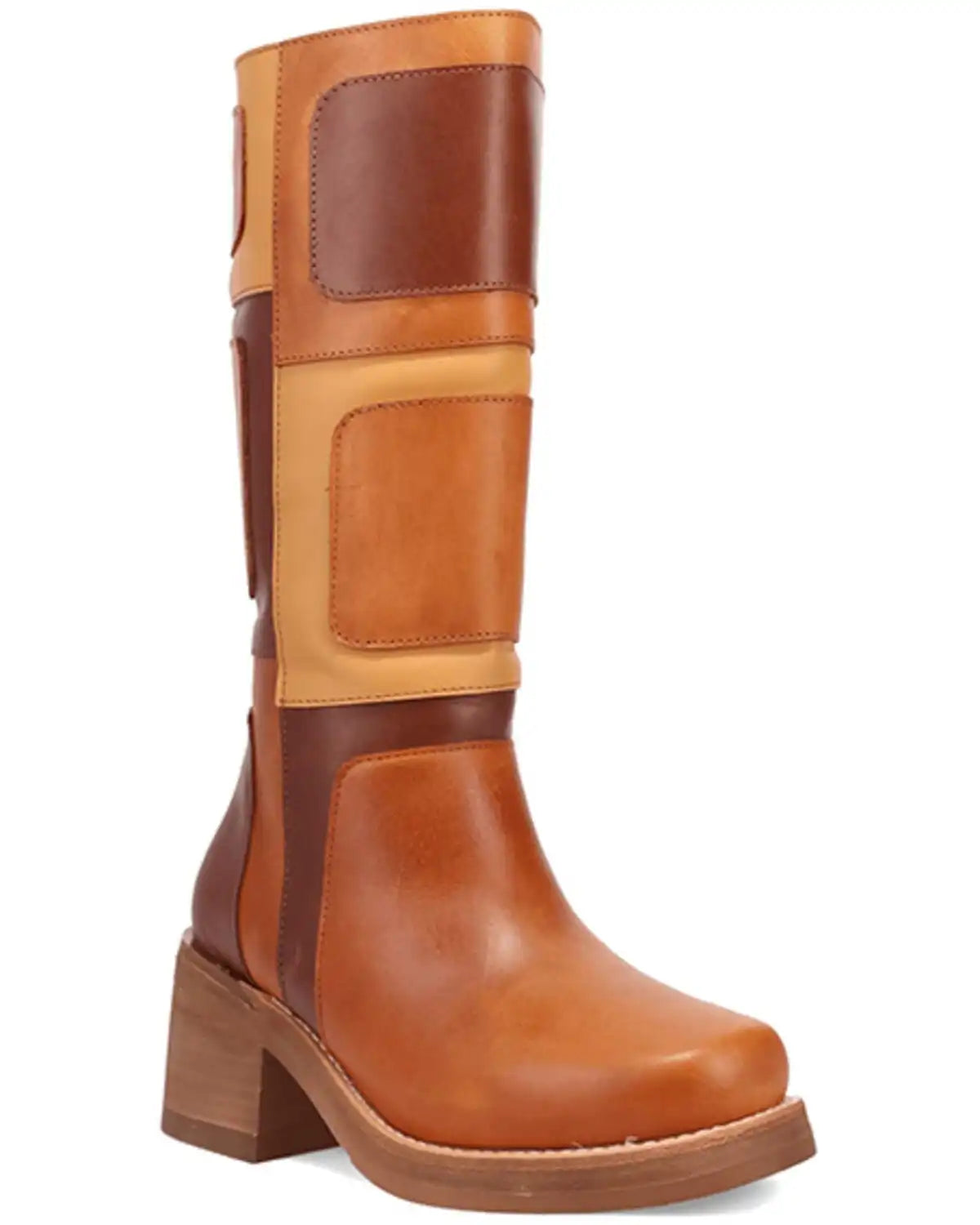 Dingo Women's Multi Patches Fashion Boots - Round Toe
