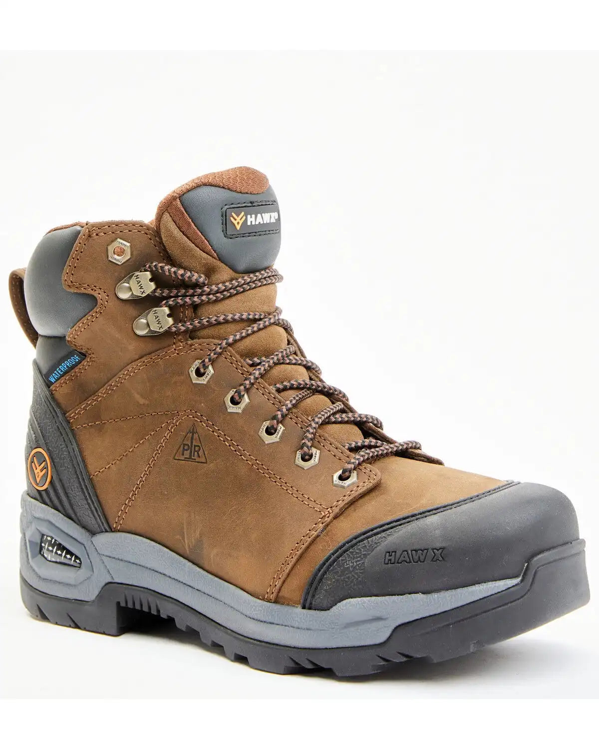 Hawx Men's 6" Lace-To-Toe Crazy Horse Waterproof Work Boots - Soft Toe