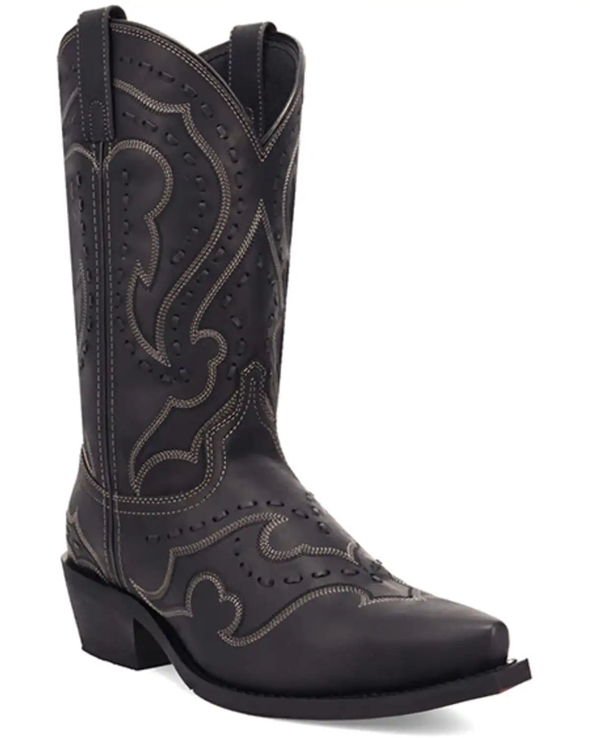 Laredo Men's Squire Stitched Western Boots - Snip Toe