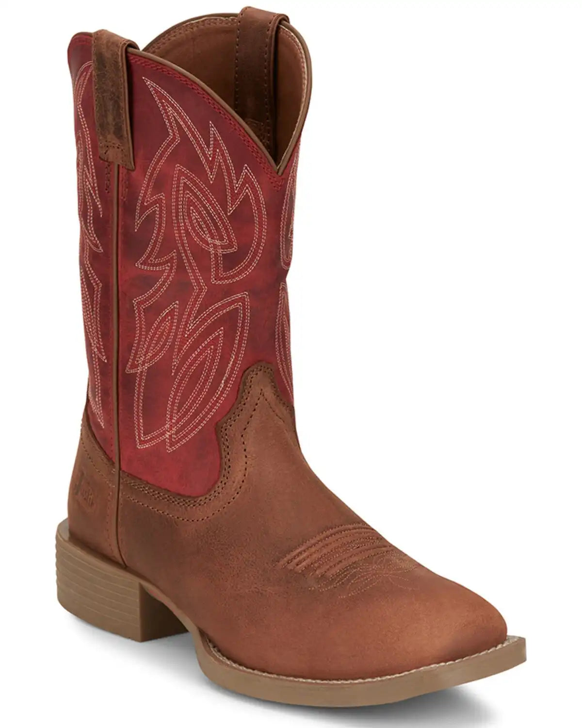 Justin Men's 11" Stampede Canter Western Boots - Broad Square Toe