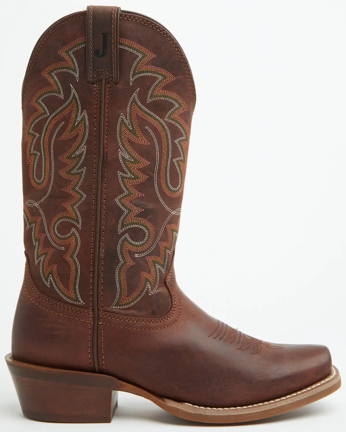 Justin Men's Frontier Cowboy Town Bay Performance Western Boots - Square Toe