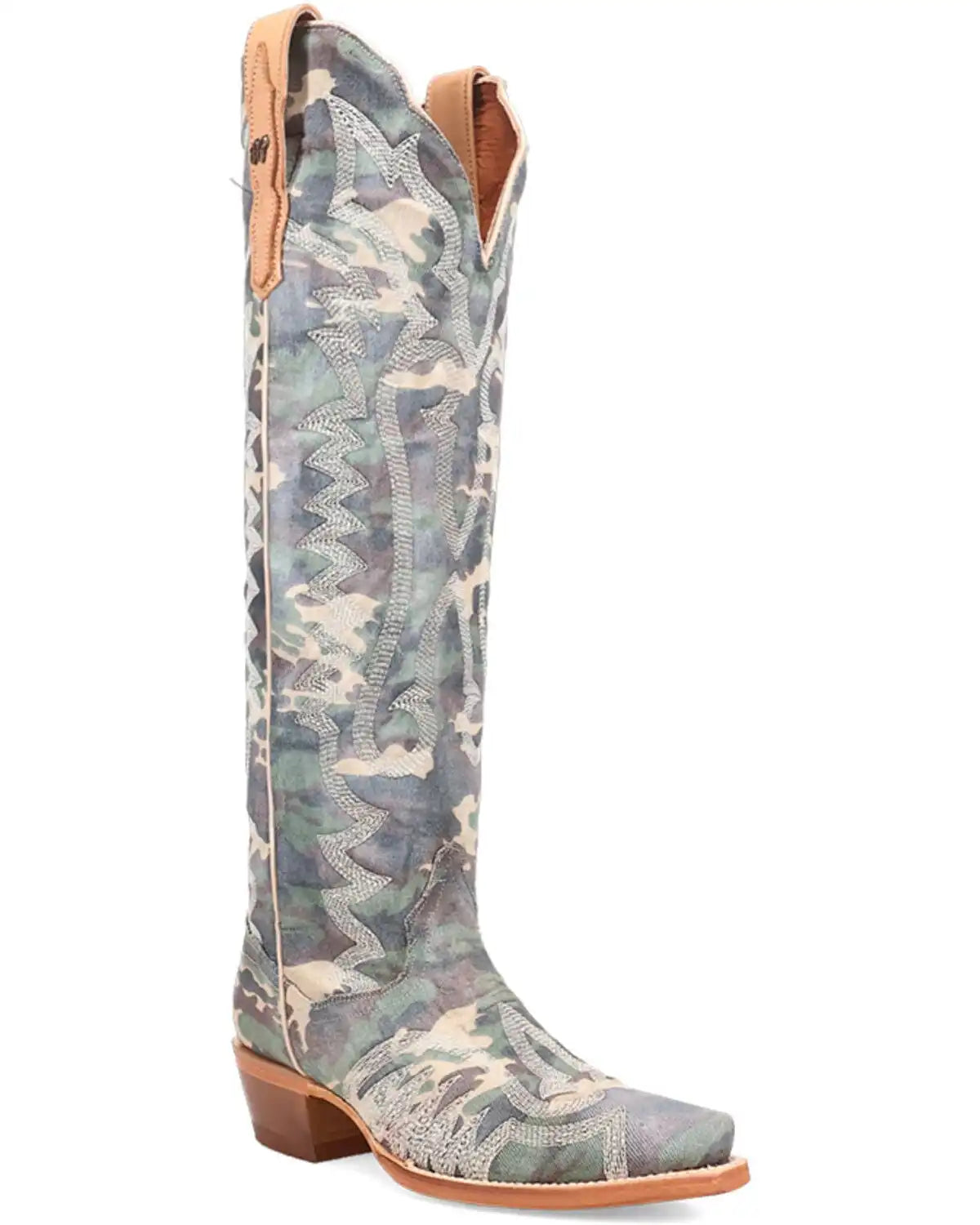 Dan Post Women's Darlin' Camo Print Tall Western Boots - Snip Toe